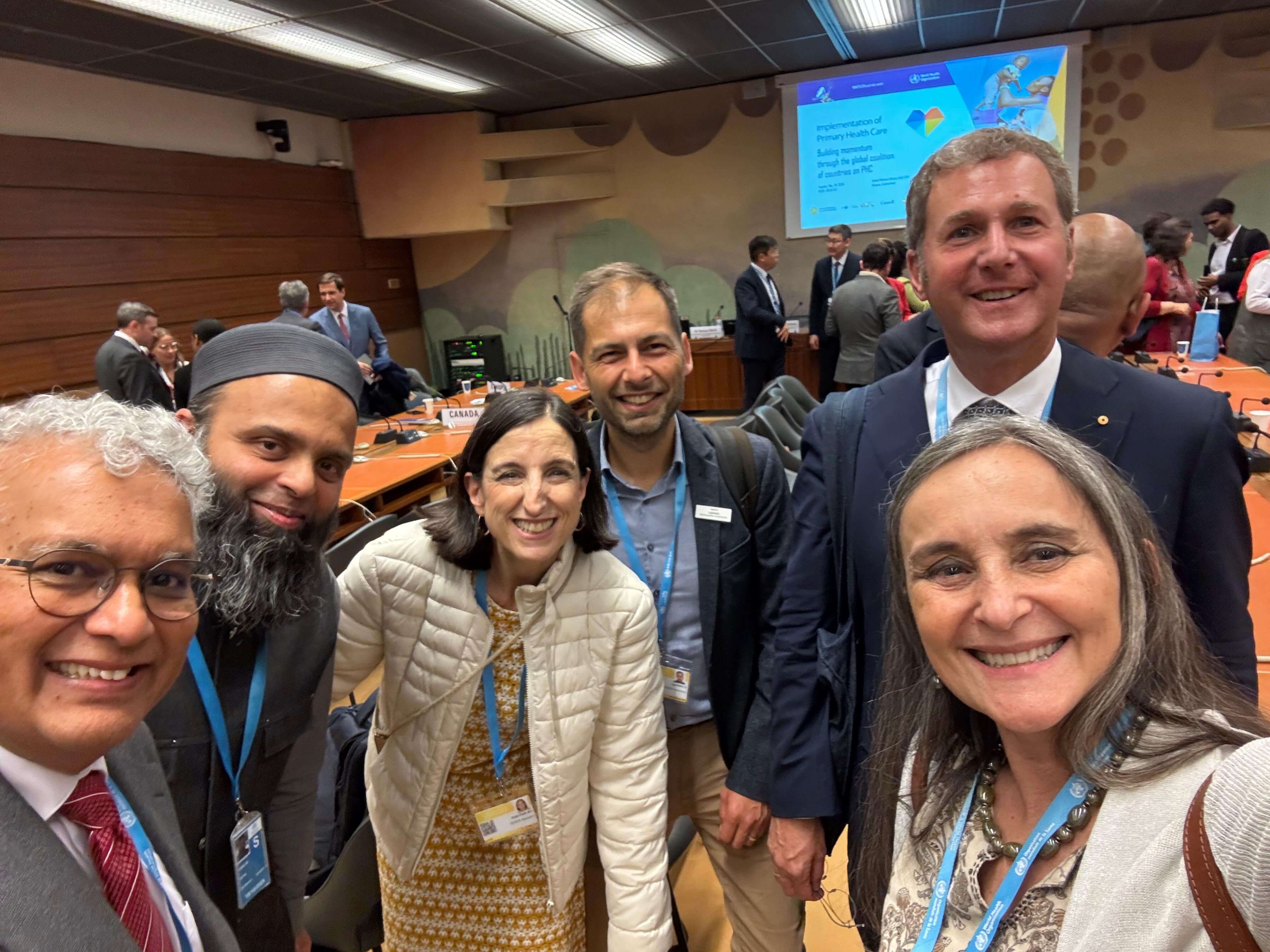 WONCA team with colleagues